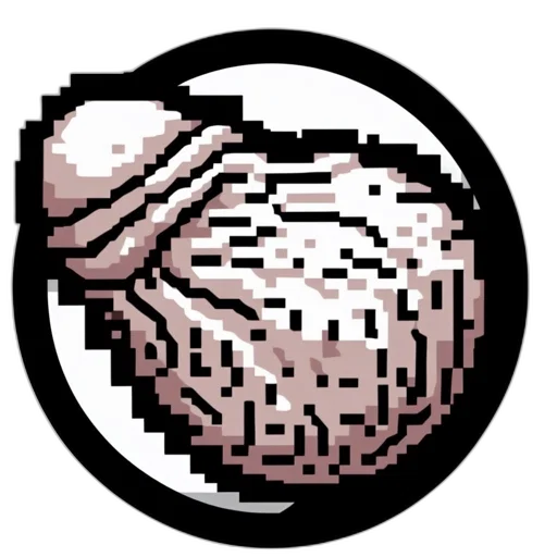 face, weapon, crown, robot, pixel art, concept art, 3d render, vaporwave transparent PNG cut-out
