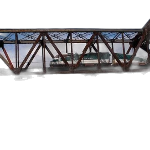 building, 3d render, concept art, photorealistic, train, crosses, rusted, metal transparent PNG cut-out