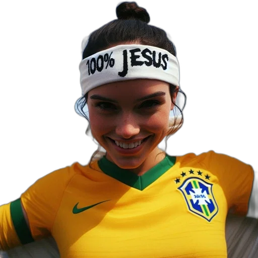 photorealistic, 3d render, pixel art, cartoon, young, woman, wears, brazilian transparent PNG cut-out