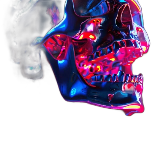 mask, face, crown, robot, concept art, vaporwave, 3d render, cyberpunk transparent PNG cut-out