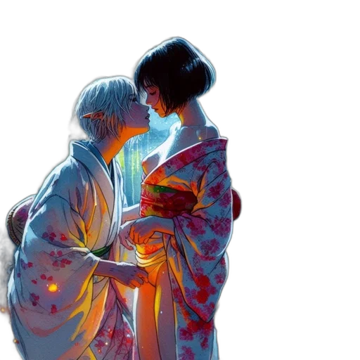 jacket, dress, oil painting, concept art, watercolor, photorealistic, neon lights, sunset transparent PNG cut-out