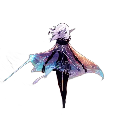 sword, staff, weapon, dress, concept art, watercolor, fantasy art, pixel art transparent PNG cut-out