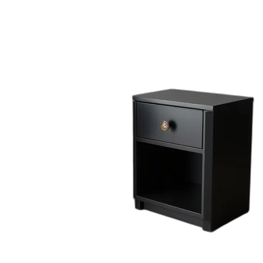 furniture, 3d render, photorealistic, dark, pair, black, night, tables transparent PNG cut-out