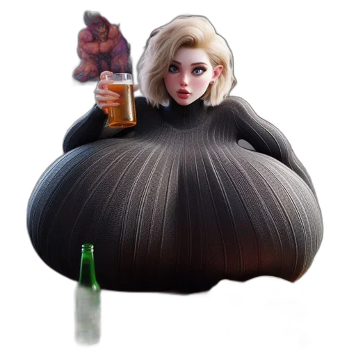 food, creature, dress, animal, concept art, 3d render, fantasy art, photorealistic transparent PNG cut-out
