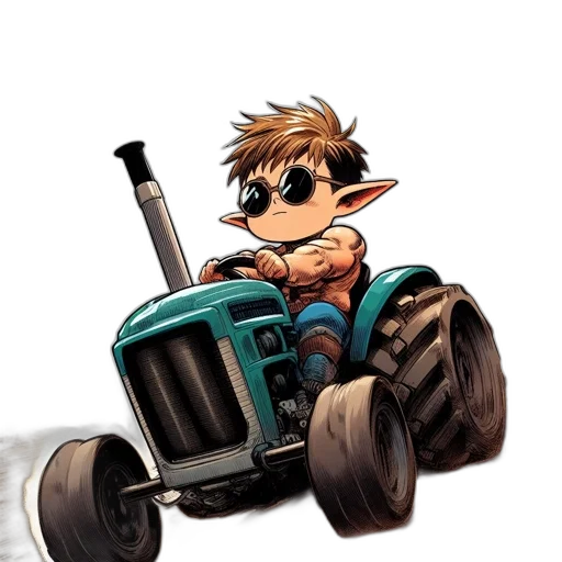 car, weapon, concept art, cartoon, pixel art, comic book art, young, character transparent PNG cut-out
