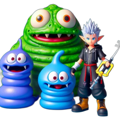 concept art, 3d render, outer space, underwater, image, contains, three, characters transparent PNG cut-out