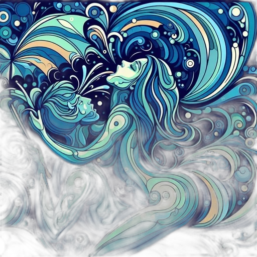 dragon, hair, fantasy art, watercolor, photorealistic, concept art, underwater, outer space transparent PNG cut-out
