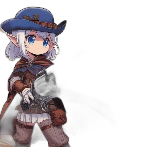 weapon, staff, hat, sword, fantasy art, concept art, anime, pixel art transparent PNG cut-out