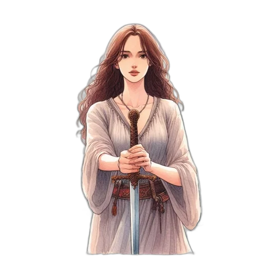 staff, sword, weapon, jewelry, fantasy art, concept art, pixel art, comic book art transparent PNG cut-out