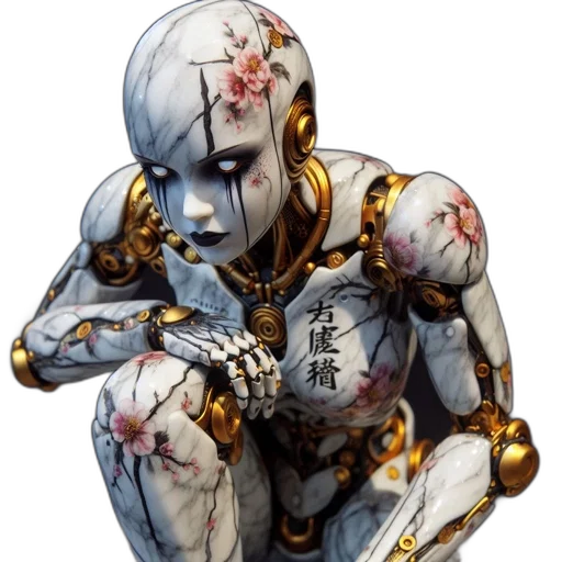 robot, jewelry, face, mask, concept art, comic book art, fantasy art, cyberpunk transparent PNG cut-out