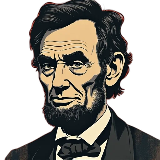 face, cartoon, comic book art, pixel art transparent PNG cut-out