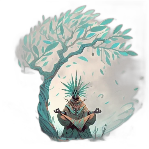 creature, tree, crown, dragon, concept art, fantasy art, watercolor, pixel art transparent PNG cut-out
