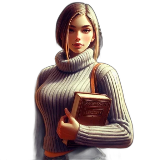jacket, staff, face, dress, concept art, fantasy art, comic book art, 3d render transparent PNG cut-out