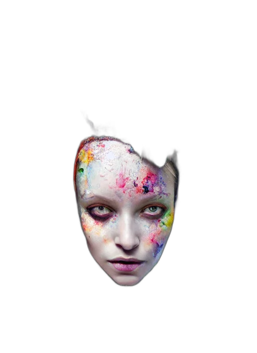 mask, face, creature, crown transparent PNG cut-out