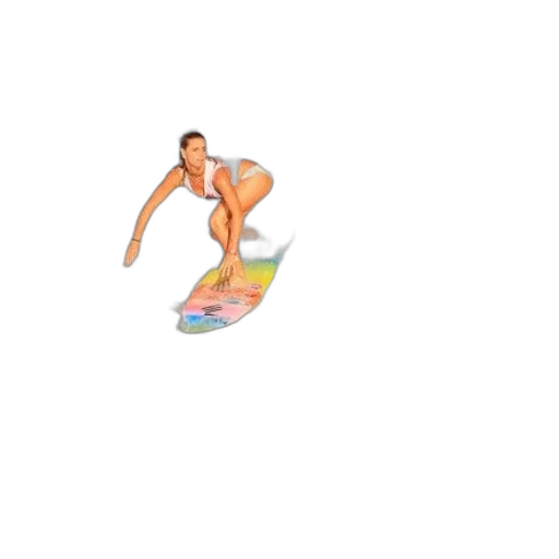 pixel art, woman, white, bikini transparent PNG cut-out