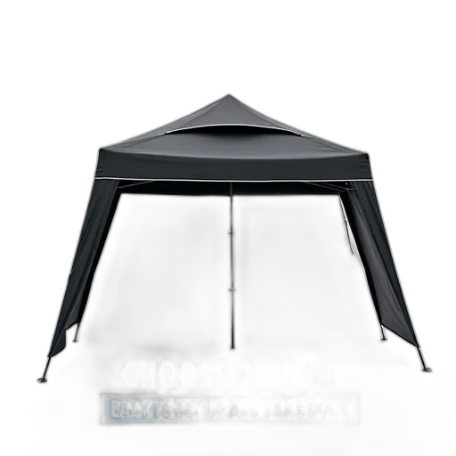 umbrella, furniture, hat, 3d render, black, white, tent, curved transparent PNG cut-out