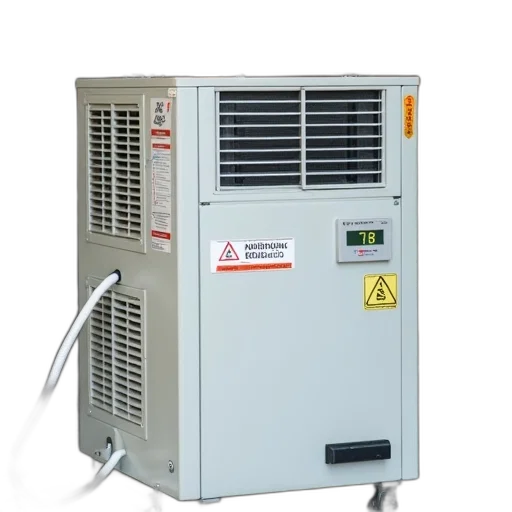 white, air, conditioning, unit, digital, temperature, display, showing transparent PNG cut-out