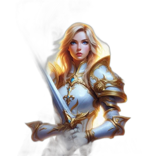 sword, staff, weapon, fantasy art, concept art, photorealistic, comic book art, golden transparent PNG cut-out
