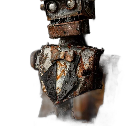 robot, staff, face, mask, concept art, 3d render, cyberpunk, photorealistic transparent PNG cut-out