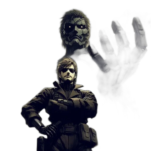 mask, face, concept art, comic book art, 3d render, pixel art, large, robotic transparent PNG cut-out