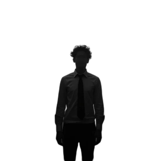 staff, jacket, robot, face, concept art, 3d render, pixel art, cartoon transparent PNG cut-out