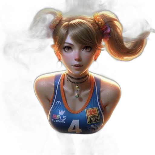 face, staff, fantasy art, photorealistic, concept art, 3d render, spirited, female transparent PNG cut-out