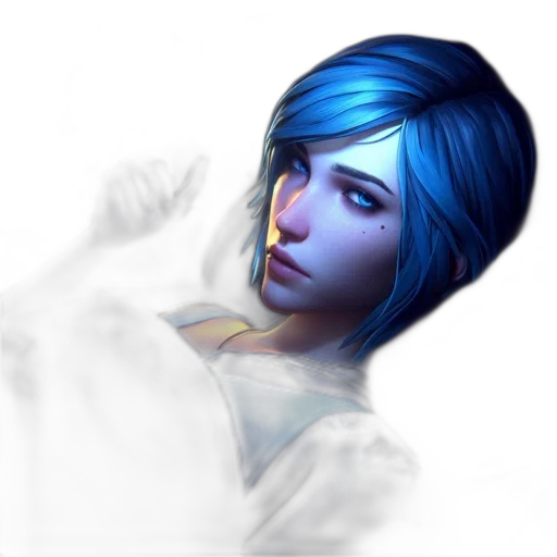 face, staff, photorealistic, concept art, fantasy art, pixel art, neon lights, blue transparent PNG cut-out