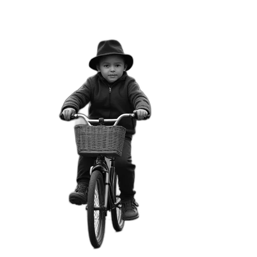 hat, photorealistic, concept art, black, white, photograph, young, boy transparent PNG cut-out