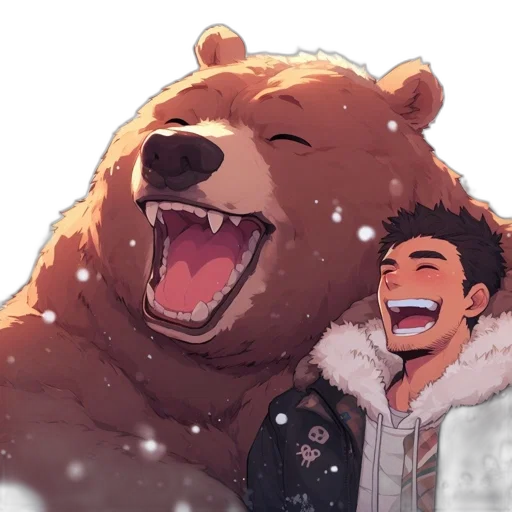 animal, anime, concept art, pixel art, cartoon, snow, wintry, landscape transparent PNG cut-out