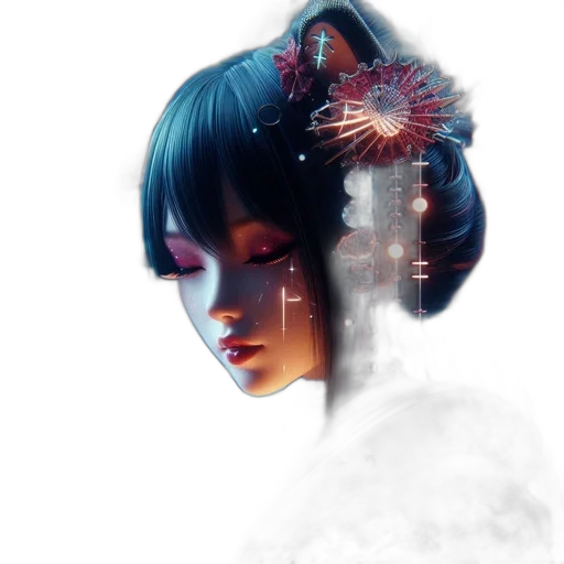 mask, robot, face, creature, cyberpunk, concept art, fantasy art, anime transparent PNG cut-out