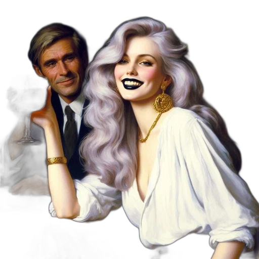 jewelry, photorealistic, concept art, vaporwave, oil painting, fire, neon lights, monochrome transparent PNG cut-out