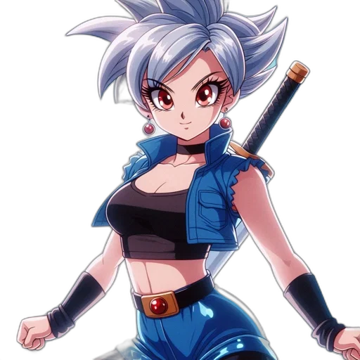 staff, weapon, anime, concept art, pixel art, cartoon, blue, animated transparent PNG cut-out