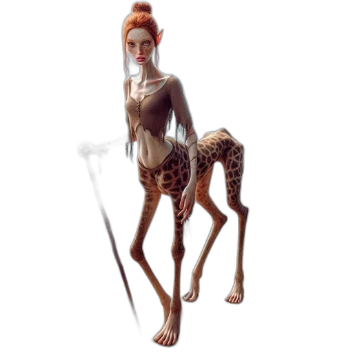 creature, animal, staff, robot, concept art, fantasy art, 3d render, pixel art transparent PNG cut-out