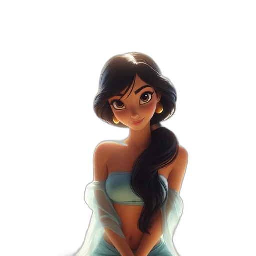 dress, crown, face, concept art, watercolor, fantasy art, anime, underwater transparent PNG cut-out