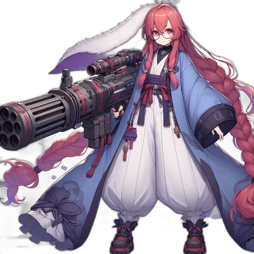 weapon, sword, staff, concept art, anime, cyberpunk, fantasy art, red transparent PNG cut-out