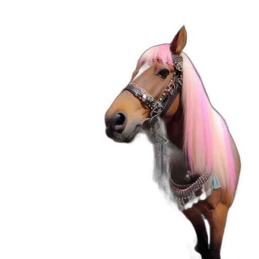 animal, creature, hair, dress, vaporwave, photorealistic, 3d render, concept art transparent PNG cut-out
