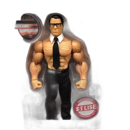 3d render, cartoon, concept art, photorealistic, action, figure, senator, armstrong transparent PNG cut-out