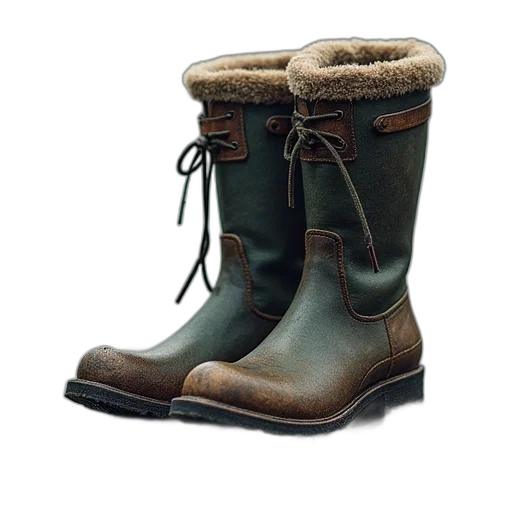 shoes, photorealistic, fishing, boot transparent PNG cut-out