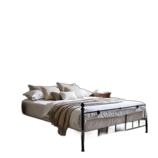 furniture, 3d render, photorealistic, earth tones, monochrome, outlet, bed, frames transparent PNG cut-out