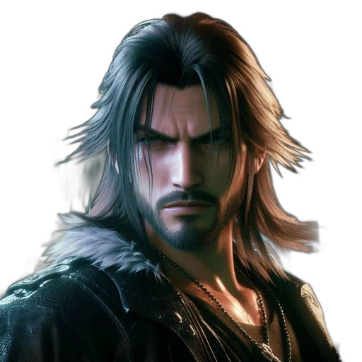 face, hair, jacket, fantasy art, photorealistic, concept art, comic book art, intense transparent PNG cut-out