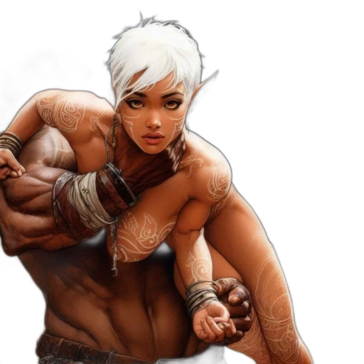 fantasy art, concept art, comic book art, photorealistic, imposing, figure, holds, ethereal transparent PNG cut-out