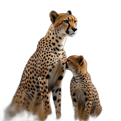 animal, concept art, photorealistic, 3d render transparent PNG cut-out