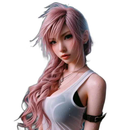 dress, face, staff, fantasy art, concept art, photorealistic, 3d render, pastel transparent PNG cut-out