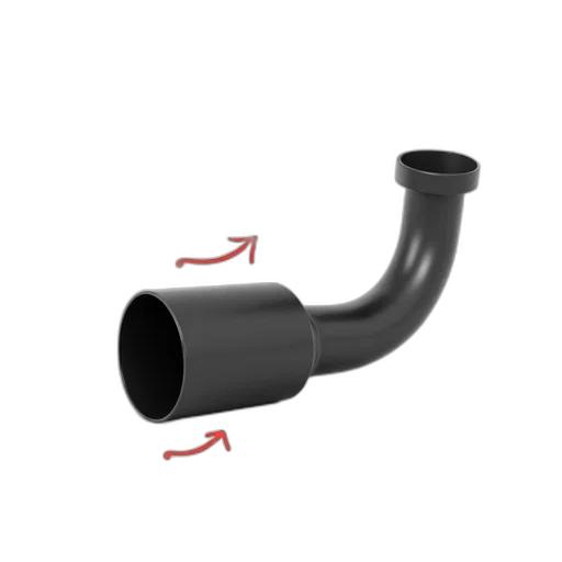 staff, weapon, furniture, umbrella, 3d render, black, exhaust, pipe transparent PNG cut-out