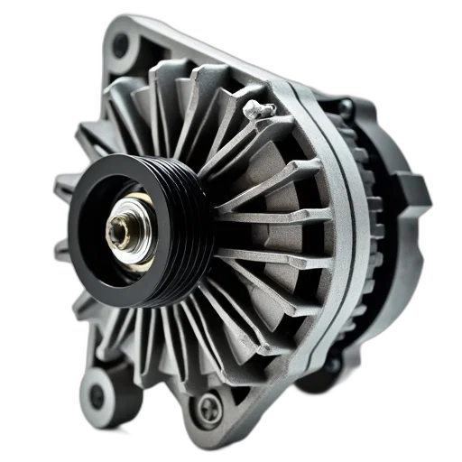 close-up, image, car, alternator, black, cover, visible, internal transparent PNG cut-out