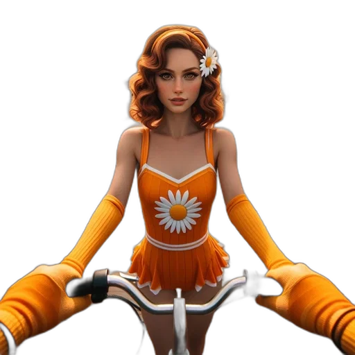 dress, staff, robot, concept art, 3d render, fantasy art, pixel art, woman transparent PNG cut-out