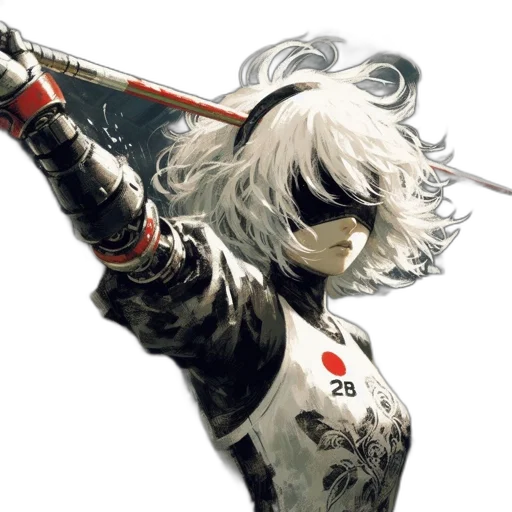 sword, weapon, jacket, staff, concept art, fantasy art, comic book art, anime transparent PNG cut-out
