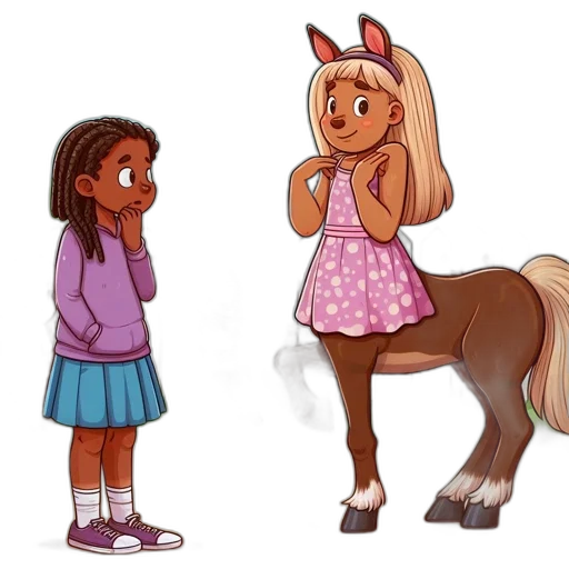 dress, creature, animal, concept art, cartoon, 3d render, anime, pastel transparent PNG cut-out