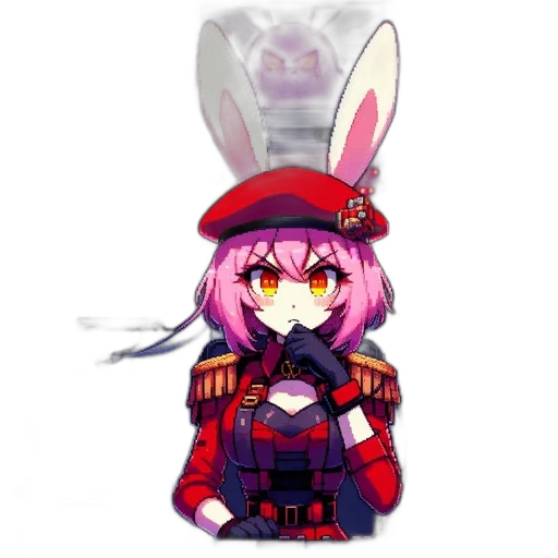 weapon, staff, hat, animal, pixel art, anime, concept art, cartoon transparent PNG cut-out