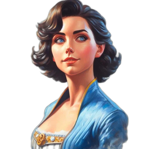 dress, staff, face, crown, concept art, comic book art, fantasy art, photorealistic transparent PNG cut-out